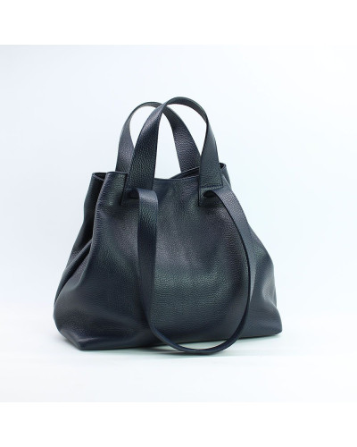 Сумка-трансформер з синьої шкіри флотар Арт. YS-6052