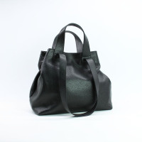 Сумка-трансформер з м'якої чорної шкіри флотар Арт. YS-6052