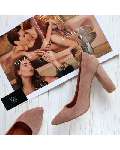 Замшеві туфлі-човники Арт. 35-1/24Ок