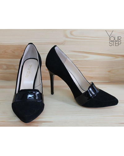 Туфлі-човники чорного кольору Арт. 35-8Os