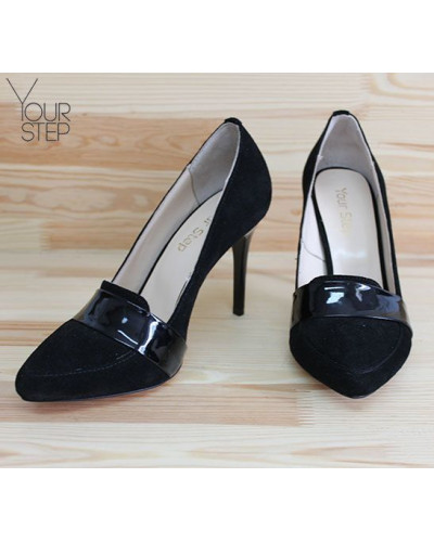 Туфлі-човники чорного кольору Арт. 35-8Os