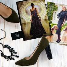 Туфлі-човники кольору хакі Арт. 35-1/24Ок