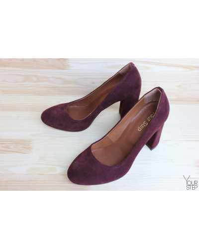 Туфли бордового цвета Арт. 95-1/44Ок