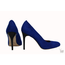 Туфли на шпильке из ярко-синей замши Арт. 95-1/35