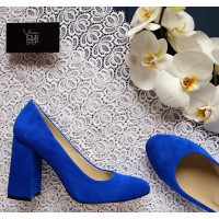 Туфли ярко-синего цвета Арт. 95-1/44Ок