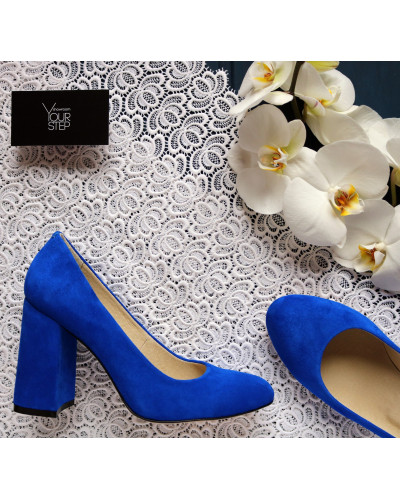 Туфли ярко-синего цвета Арт. 95-1/44Ок