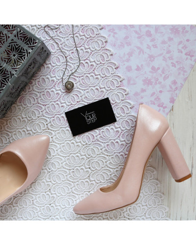 Туфлі-човники кольору пудра Арт. 35-1/24Ок