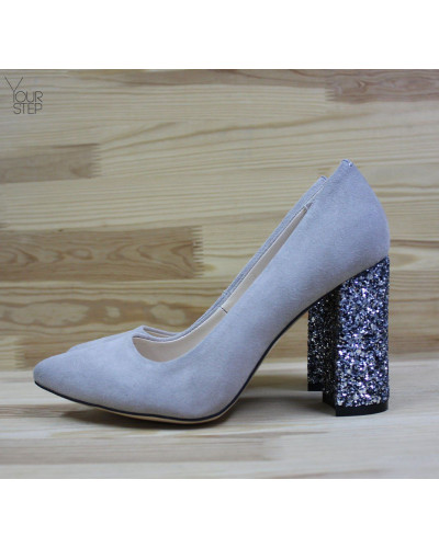 Туфлі-човники з бежевої замші Арт. 35-1/44Ок