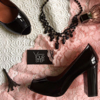 Туфли из черной лаковой кожи Арт. 95-4/34