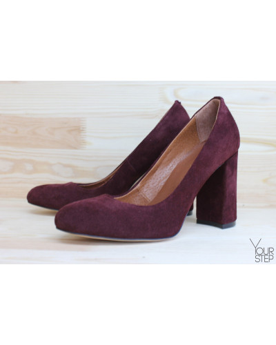 Туфли бордового цвета Арт. 95-1/44Ок