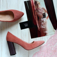 Туфлі-човники з замші Арт. 35-1/44Ок