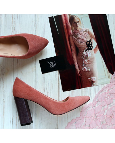 Туфлі-човники з замші Арт. 35-1/44Ок