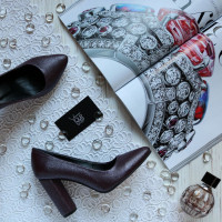 Туфлі-човники бордового кольору Арт. 35-1/24Ок