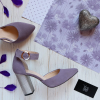 Босоніжки на підборах Арт. 35-7/42Serebro