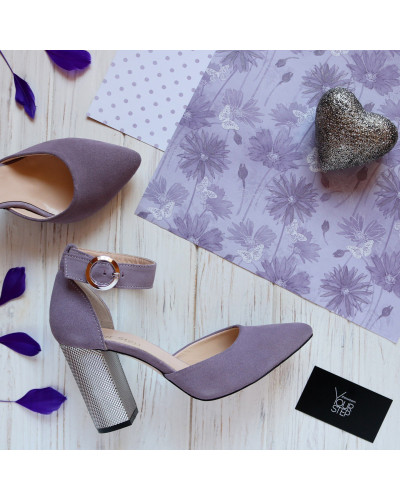 Босоніжки на підборах Арт. 35-7/42Serebro