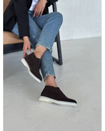 Женские высокие лоферы из натуральной замши Your Step Арт. 156-4