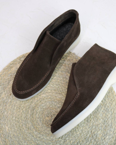 Женские высокие лоферы из натуральной замши Your Step Арт. 156-4