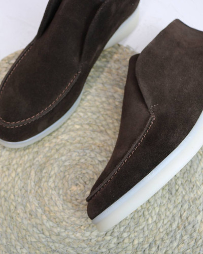 Женские высокие лоферы из натуральной замши Your Step Арт. 156-4