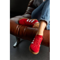 Червоні замшеві кеди зі шнурівкою — яскравий акцент для вашого образу! Арт. 15-10-21918