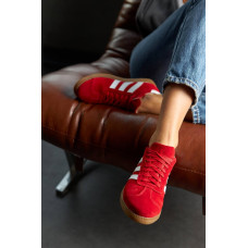 Червоні замшеві кеди зі шнурівкою — яскравий акцент для вашого образу! Арт. 15-10-21918