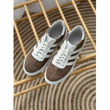 Замшеві кеди кольору капучино зі шнурівкою — стильний вибір для вашого комфорту! Арт. 15-10-0136