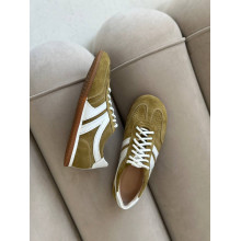 Анатомічні кеди оливкового кольору з білими вставками - Арт. 15-18(0079)