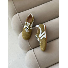 Анатомічні кеди оливкового кольору з білими вставками - Арт. 15-18(0079)