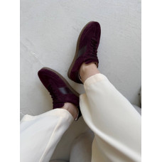 Бордові замшеві кеди - Арт. 15-12/21918(1П) 