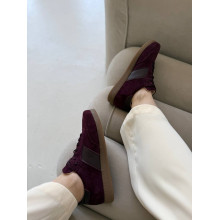 Бордові замшеві кеди - Арт. 15-12/21918(1П) 