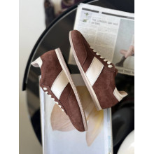 Шоколадні анатомічні кеди з бежевою вставкою - Арт. 15-12(1П)/0079 