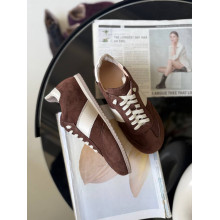 Шоколадні анатомічні кеди з бежевою вставкою - Арт. 15-12(1П)/0079 