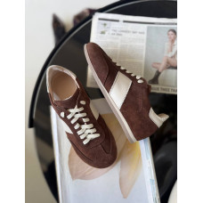 Шоколадні анатомічні кеди з бежевою вставкою - Арт. 15-12(1П)/0079 