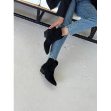 Чорні ковбойки з натуральної замші — акцент для образів з характером (Арт. 10140‑2)