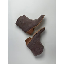 Жіночі ковбойки з натуральної замші кольору капучино - Арт. 10140-2