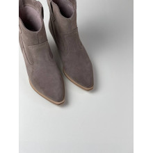 Жіночі ковбойки з натуральної замші кольору капучино - Арт. 10140-2