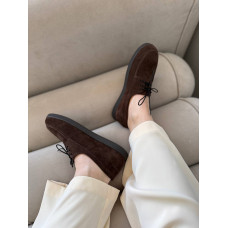 Анатомические замшевые лоферы в шоколадном цвете – Арт. Delta-1