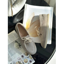 Анатомічні бежеві замшеві лофери - Delta-1 