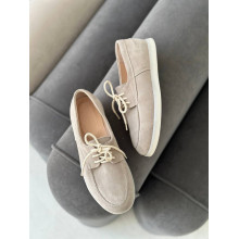 Анатомічні бежеві замшеві лофери - Delta-1 