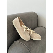 Анатомічні бежеві замшеві лофери - Delta-1 