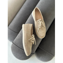 Анатомічні замшеві лофери у пісочному кольорі - Арт. Delta-1 