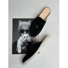 Мінімалізм, який працює — чорні мюлі з натуральної замші Арт 156-9