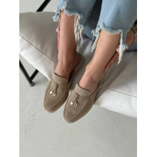 Овсяные замшевые мюли – утонченность и комфорт для вашего гардероба (Арт. 156-9)