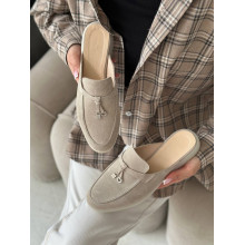 Бежеві замшеві мюлі — витонченість та комфорт для вашого гардеробу (Арт. 156-9)