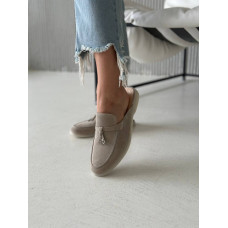 Бежевые замшевые мюли – изящество и комфорт для вашего гардероба (Арт. 156-9)