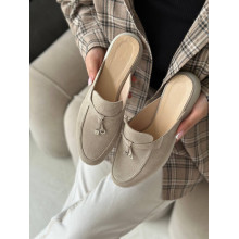 Бежеві замшеві мюлі — витонченість та комфорт для вашого гардеробу (Арт. 156-9)